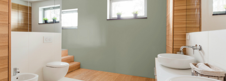  cómo renovar un baño con colores relajantes